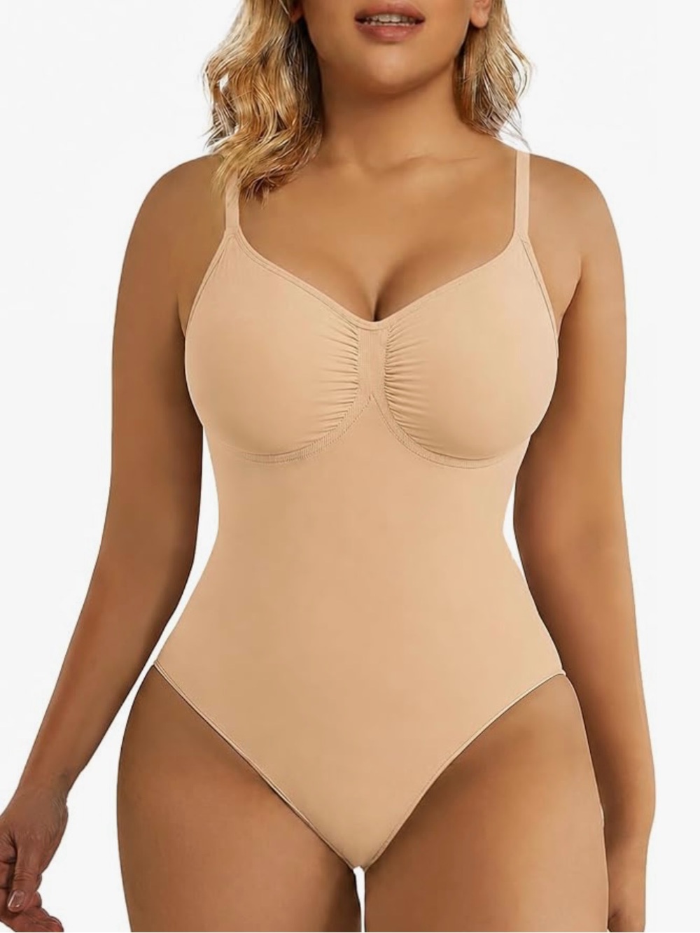 Women's Beige Shaping Bodysuit